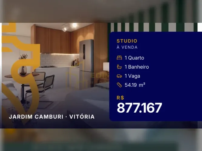 Estilo de Vida Urbano: Studio em Jardim Camburi, Vitória, Próximo à Praia