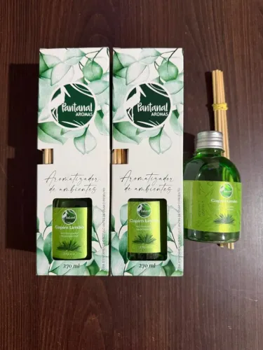 Aromatizador Pantanal  Aromas Kit c/3UN - Capim Limão
