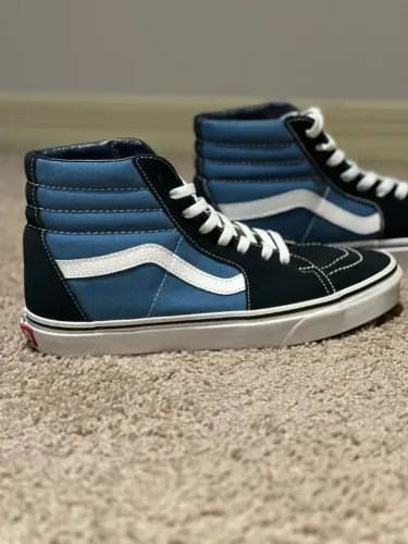 Tênis VANS sk8-hi azul e preto 39