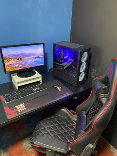 SETUP GAMER COMPLETO, PC GAMER + CADEIRA GAMER + MESA
