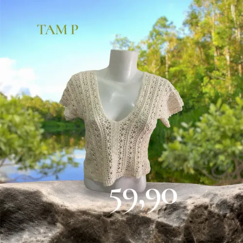 Blusa de crochê 