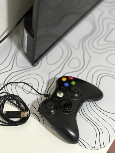 Controle original com fio xbox 360