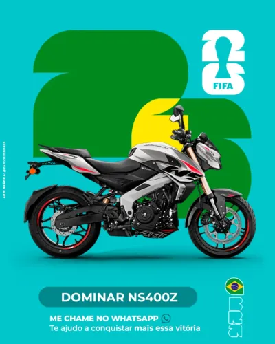 Dominar NS 400Z 0km - S/ Entrada!! 1 Parcela só P/ Setembro !!