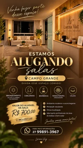 Aluguel de sala em Campo Grande 