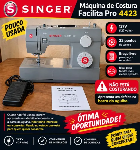 Maquina de costura singer 4423 LEIA
