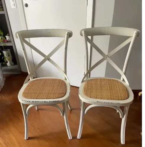 2 cadeiras palhinha