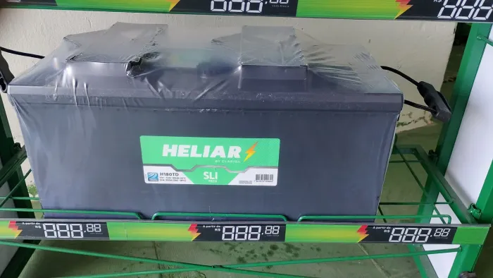 Bateria heliar 180AH TE e TD 15 meses de garantia entrega e instalação grátis ?