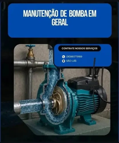 BOMBA D'ÁGUA E MOTORES ELÉTRICOS