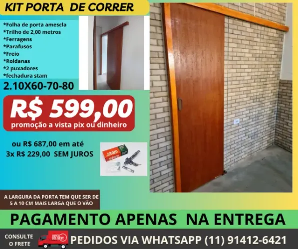 porta de madeira para correr modelo topl25