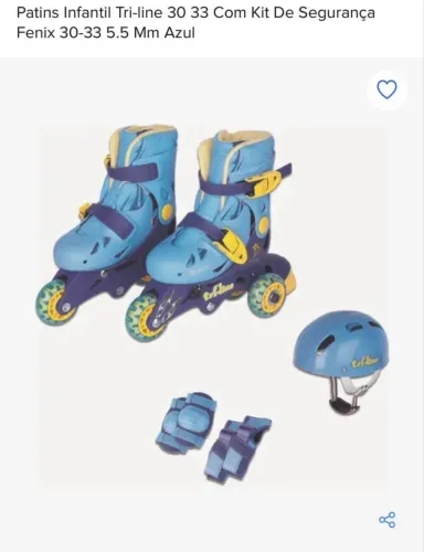 Patins Infantil Tri-line 30 33 