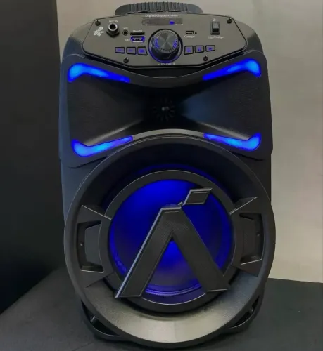 Caixa De Som Portátil Bluetooth 250w Cor Preto Aquário Hype 250