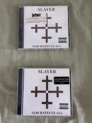Slayer god hates us all cd disco death sodom maiden kreator death rock raro