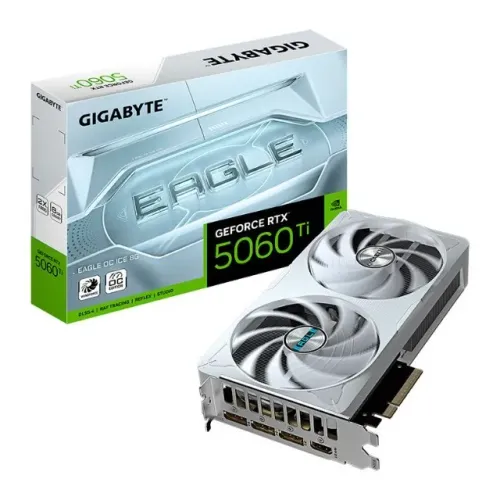 Placa de Video Gigabyte RTX 5060 Ti Eagle Ice OC 8GB GDDR7 128-bit [nova]