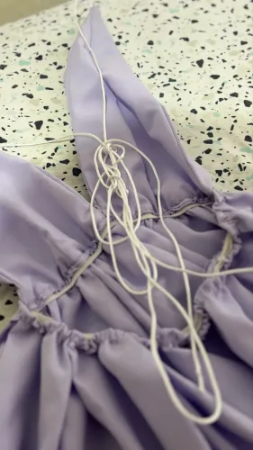 Vestido Curto Lilás Claro