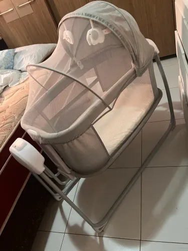 BERÇO MASTELA DELUXE 4 EM 1 COM BALANÇO AUTOMÁTICO + BLUETOOTH