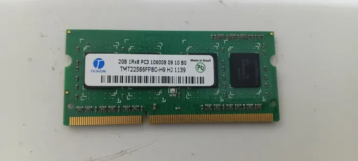 Memoria ddr3 2Gb 1333mhz notebook