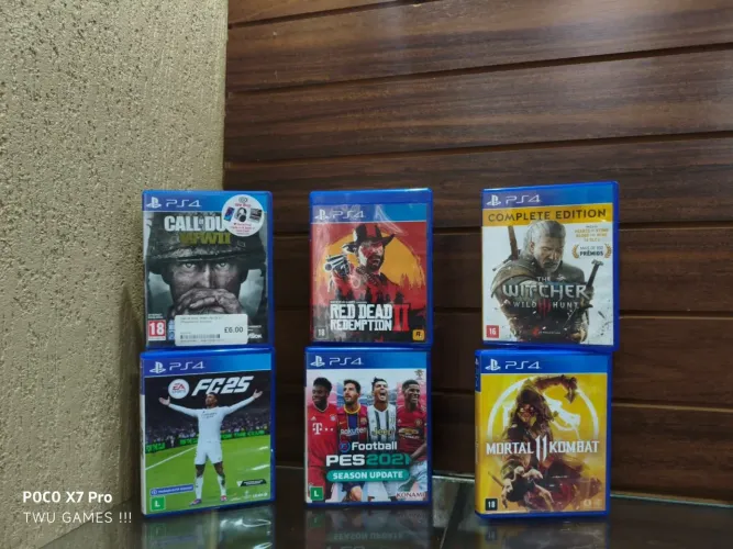 Lote de jogos para ps4
