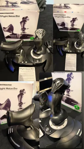 Controle Xbox Thrustmaster T.flight Hotas One simulação aviação Completo 