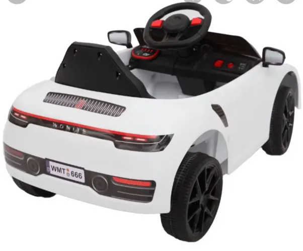 Carrinho Elétrico Infantil Ferrari Branco 6V 2.4G RC - Mostruário na Caixa (na caixa)