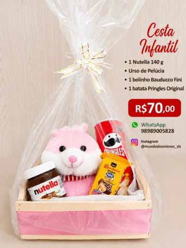 Cesta Com Chocolate 