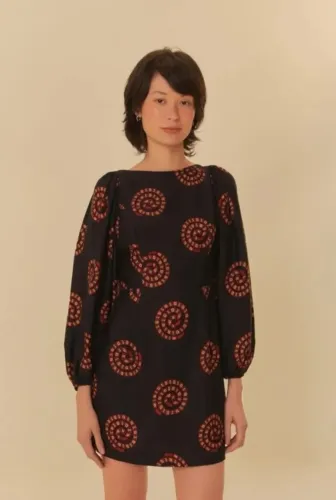 Vestido curto - Farm Rio - Tamanho P