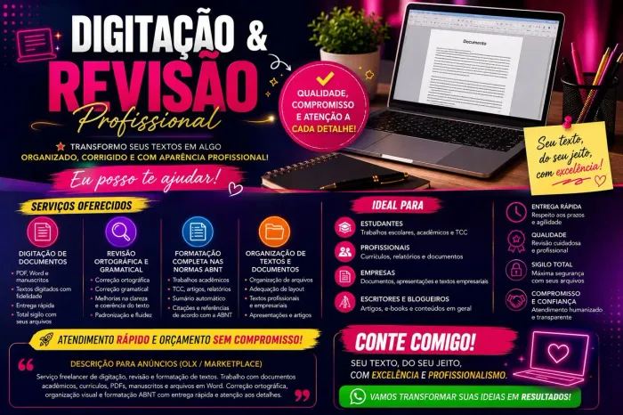 Digitação e Revisão de Textos