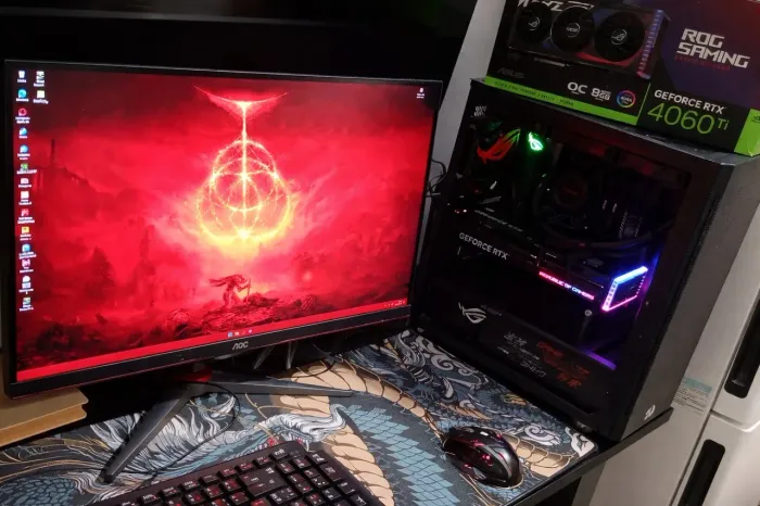 PC GAMER COMPLETO - ASUS ROG | MONITOR 2K 155Hz + MESA E CADEIRA