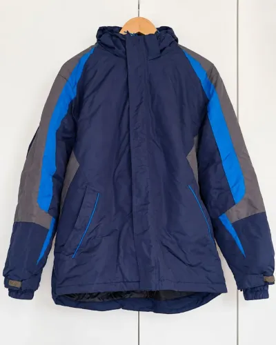 Jaqueta Masculina de Inverno Athletic Works - Tamanho M - Forrada com Capuz