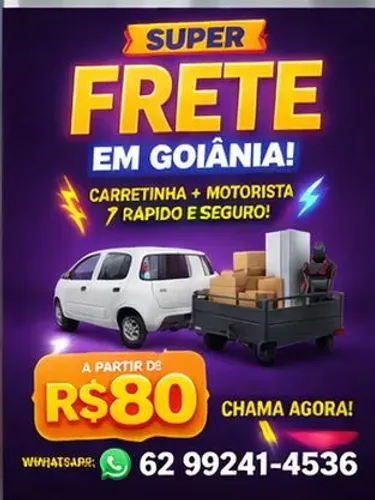 Frete com carretinha aparecida de Goiânia