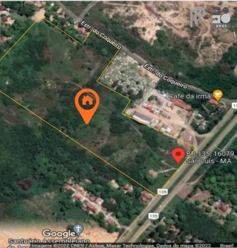 Terreno à venda, 105059 m² por R$ 13.653.867 - BR 135 - São Luís/MA