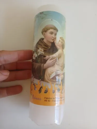 Vela Santo Antônio Voto Votiva Devoção Oração Promessa Novena Casamenteiro vela 7 dias