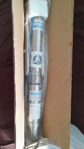 Bomba submersa Autack monofásica 0,75cv 3 Pol poço artesiano prateado 220v