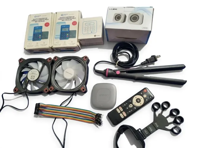 Lote de eletrônicos variados para pc