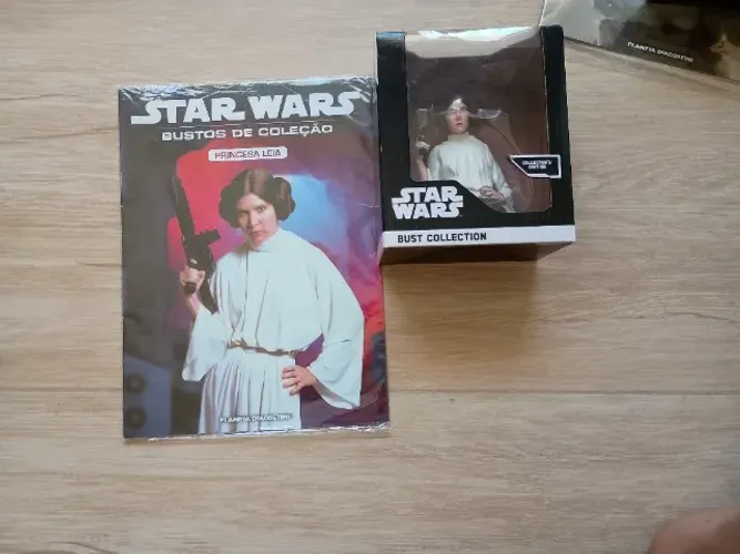 Colecão Busto Star Wars - 03 Unidades - Princesa Leia, Piloto de Caça Tie e Guarda Imperad