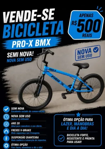 Vendo bicicleta nunca usada!