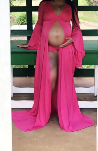 Vestido para ensaio fotografico de gestante