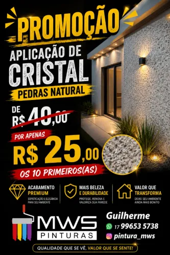 Promoção aplicação pedras naturais