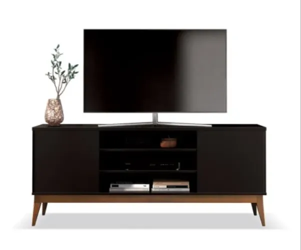 Rack Titan para TV até 65" Pés Madeira Maciça- PRONTA ENTREGA!