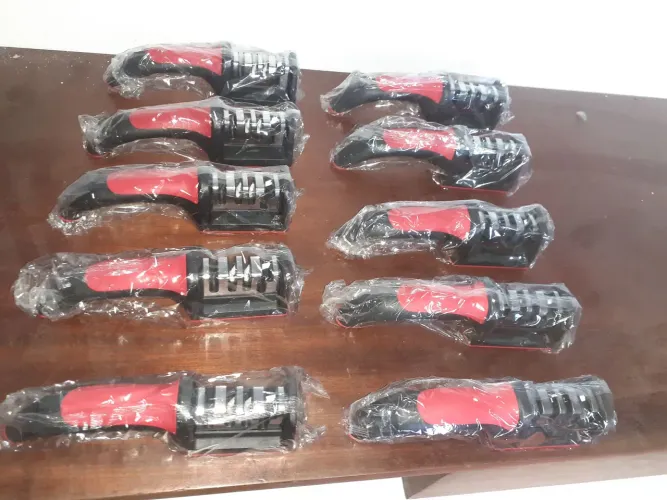 Lote 10 amoladores de faca 4 estágios 