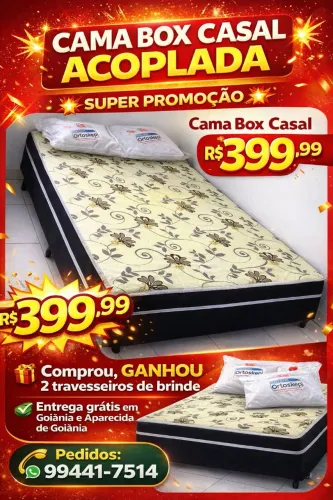 Cama box conjugada casal