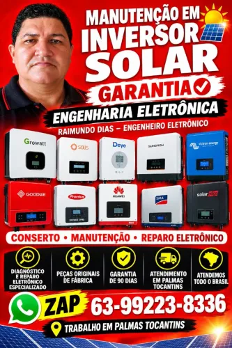 CONSERTAR INVERSOR SOLAR. MANUTENÇÃO EM INVERSOR SOLAR SÓ ME CHAMAR AGORA NO ZAP