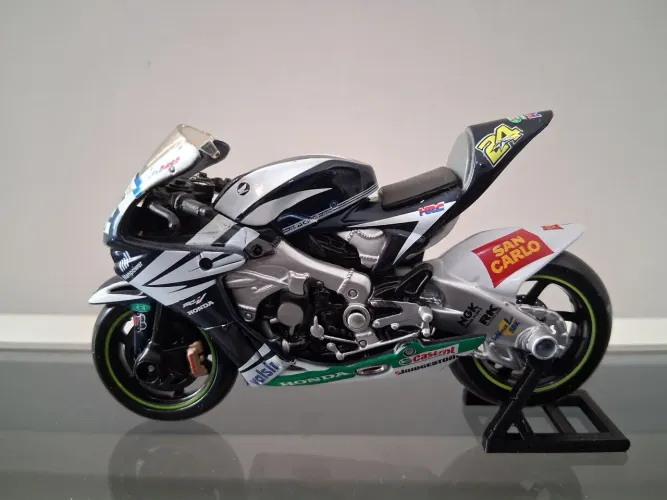 Miniatura Moto GP Maisto Honda 2007 #24 Toni Elias - Escala 1/18