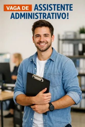 Auxiliar de escritório - **Masculino**
