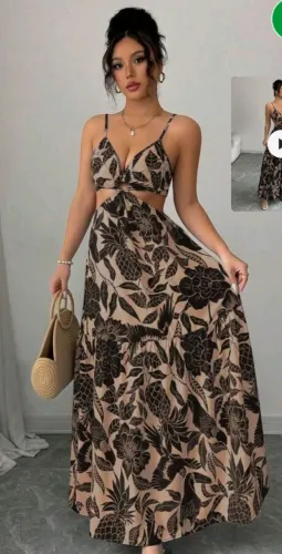 Vestido longo com bojo