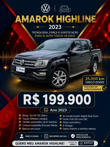Volkswagen Amarok Highline CD 3.0 4X4 TB Dies. Aut. 2023