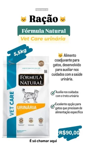 Ração urinária para gatos