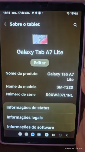 Tablet Samsung Galaxy A7 Lite