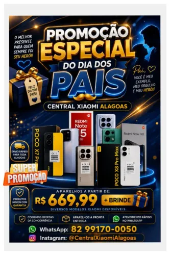 Xiaomi Poco X8 Pro Max 5G e Diversos Modelos Disponíveis - Promoção dia dos pais