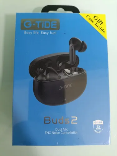 Fone sem fio G-Tide Europa Novo no plástico.
