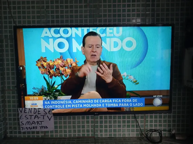 Tv LG 43 polegadas smart com defeito na tela com linhas 